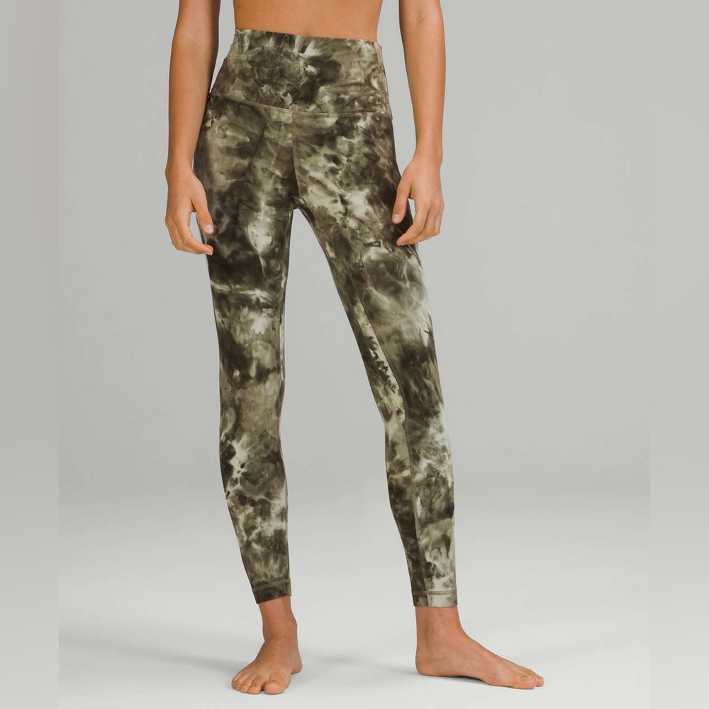 NEW!! Lululemon align hr pant 28” diamond dye light sage green Leggings Size 0